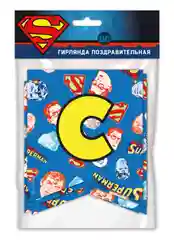 Гирлянда поздравительная "Superman. С Днем рождения!"