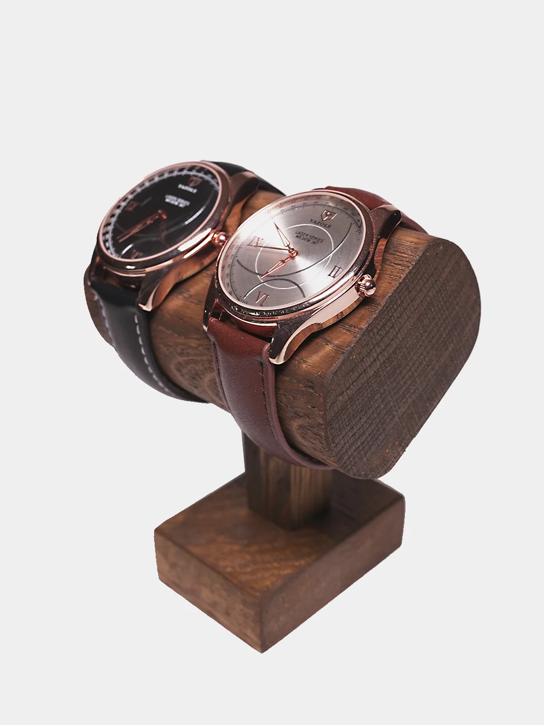 Серый меланж мужские часы Yazole 367, в подарочной коробке