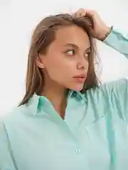 Рубашка женская с пуговицами сзади, 4 цвета
