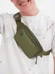 Оливковый поясная сумка для мужчин, через плечо