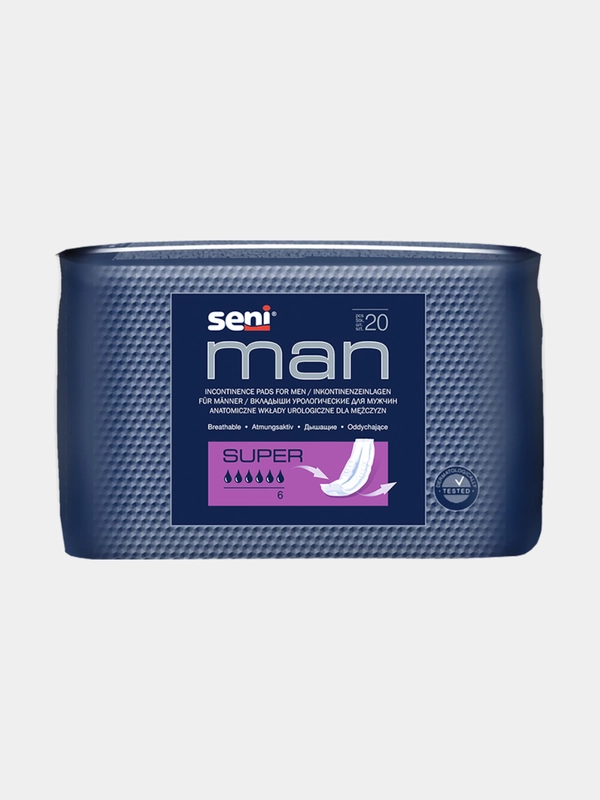 Урологические вкладыши для мужчин Seni Man "Super", 20 штук