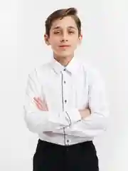 Белый детская рубашка Brostem