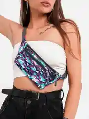 Фиолетовый поясная сумка камуфляжная, унисекс, для бега