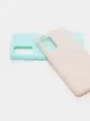 Белый чехол силиконовый матовый для Samsung Galaxy A72