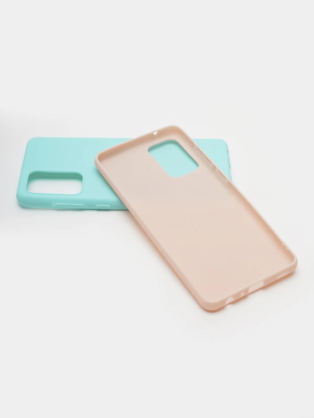 Белый чехол силиконовый матовый для Samsung Galaxy A72