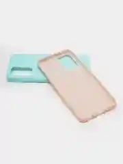 Белый чехол силиконовый матовый для Samsung Galaxy A72