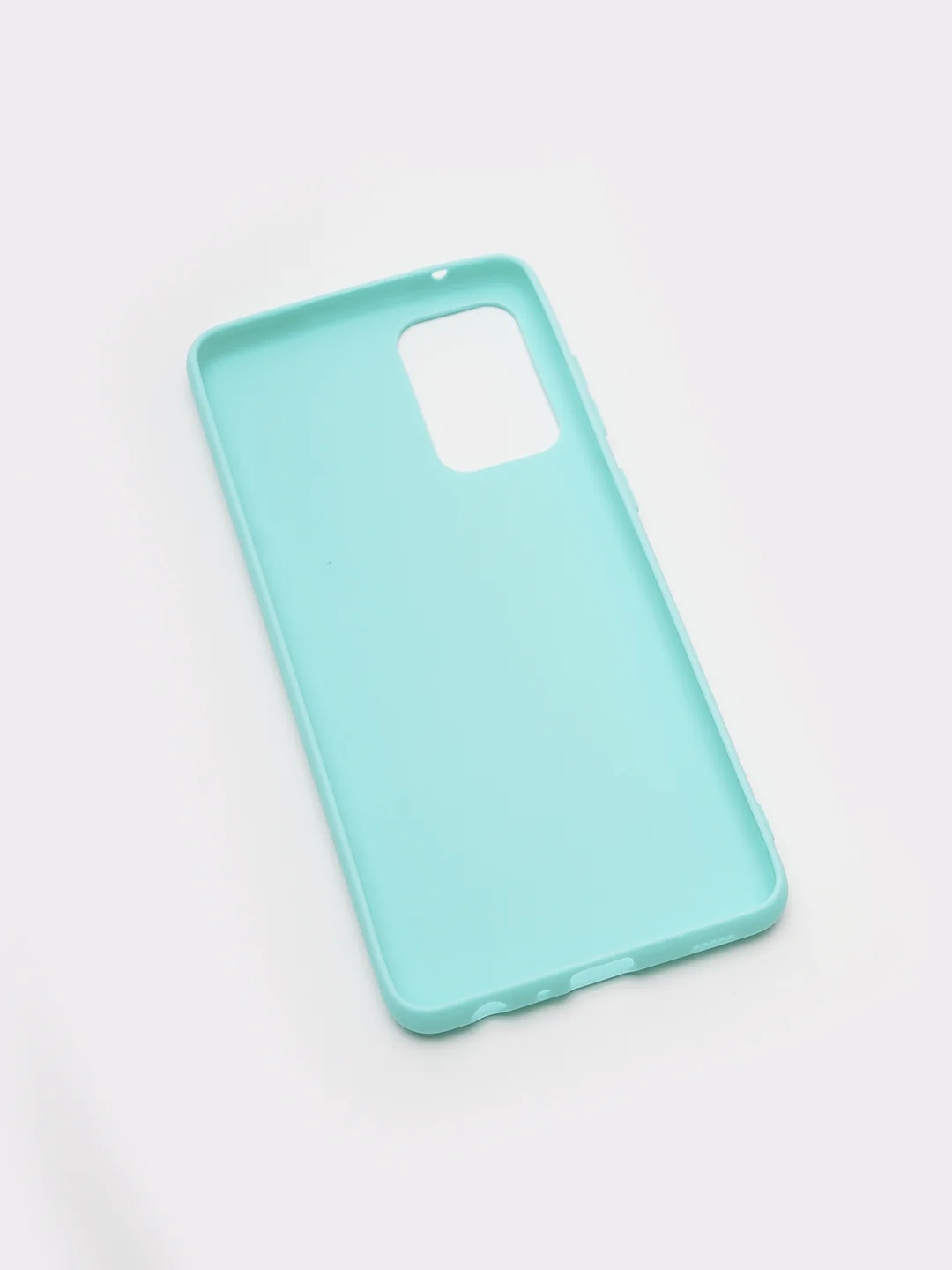 Белый чехол силиконовый матовый для Samsung Galaxy A72