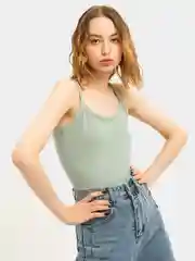 Оливковый боди женское Elmay