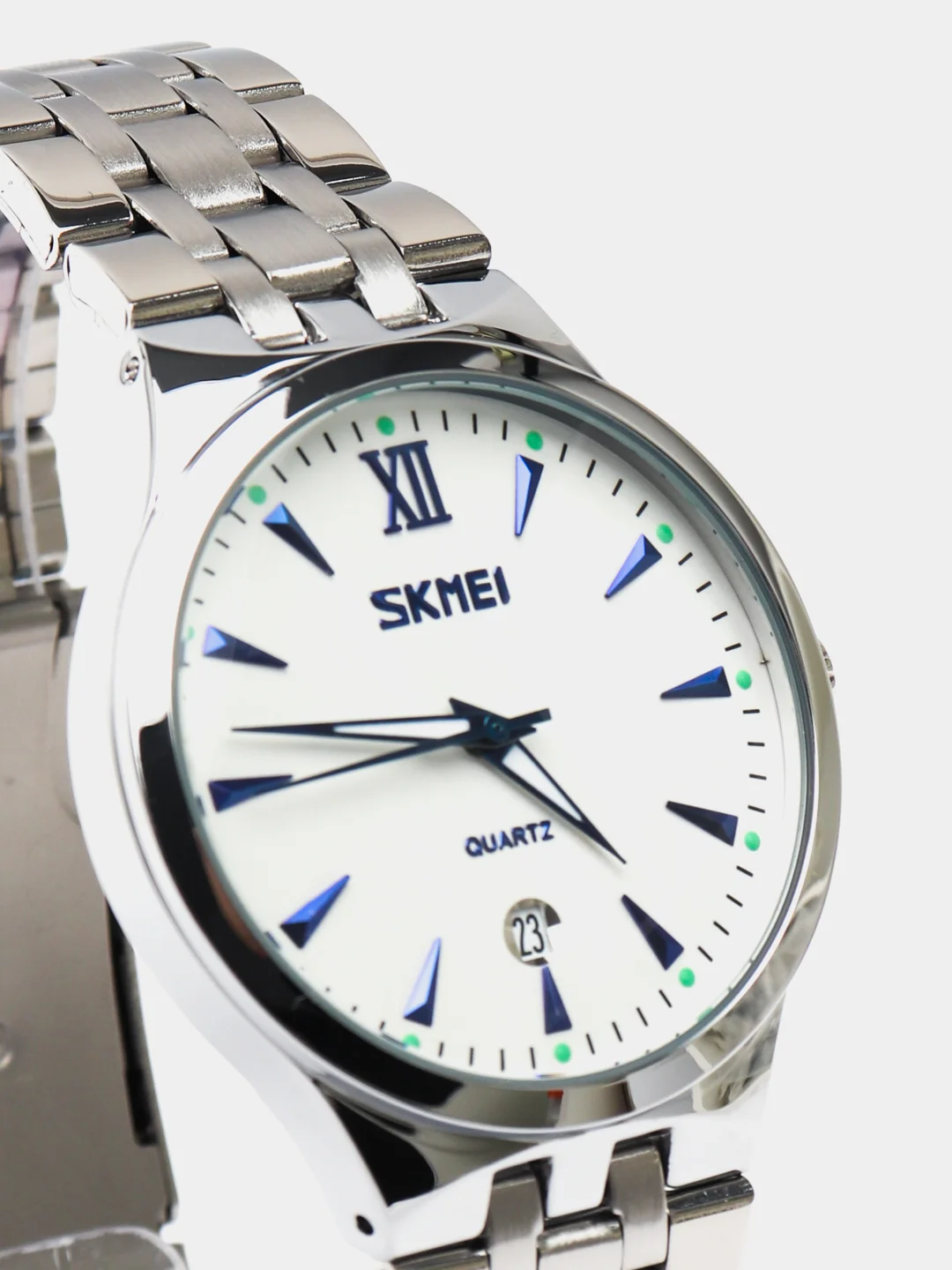 Белый мужские часы наручные кварцевые SKMEI 9071