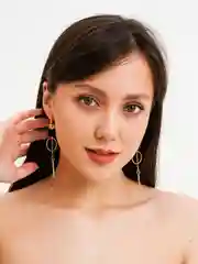 Серебряный серьги "Fusion"