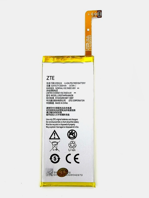 Аккумуляторная батарея (АКБ) для ZTE (ЗТЕ) Li3925T44P6HA54236 (Blade S7) 2500 mAh