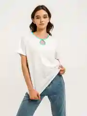 Голубой футболка женская Lady Like