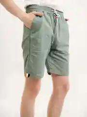 Мятный шорты хлопковые