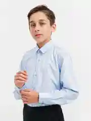 Голубая детская рубашка Brostem
