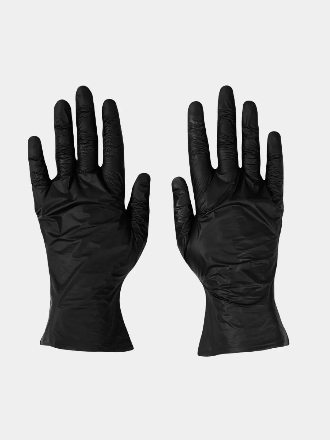 Перчатки Elegreen VINYLTEP PREMIUM одноразовые, чёрные, упаковка 50 пар