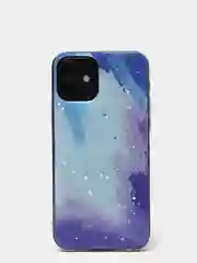 Синий силиконовый чехол с блестками для iPhone 7/8, Xr, 11, 11 pro, 12/12 pro