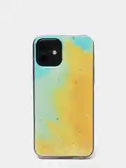Желтый силиконовый чехол с блестками для iPhone 7/8, Xr, 11, 11 pro, 12/12 pro