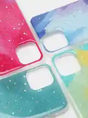 Силиконовый чехол с блестками для iPhone 7/8, Xr, 11, 11 pro, 12/12 pro