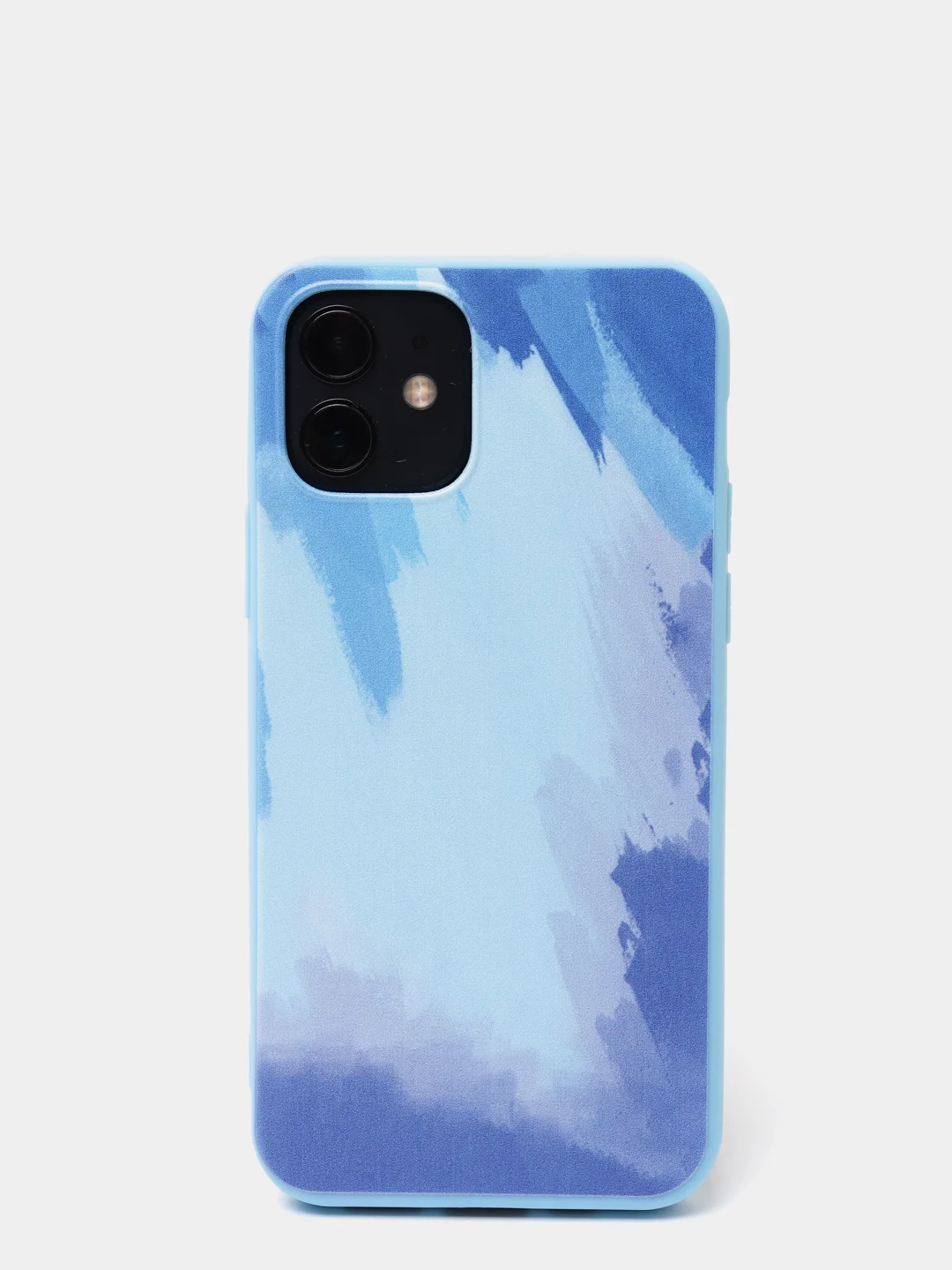 Голубой силиконовый чехол с подкладом для iPhone 7/8, Xr, 11, 11 pro, 12/12 pro
