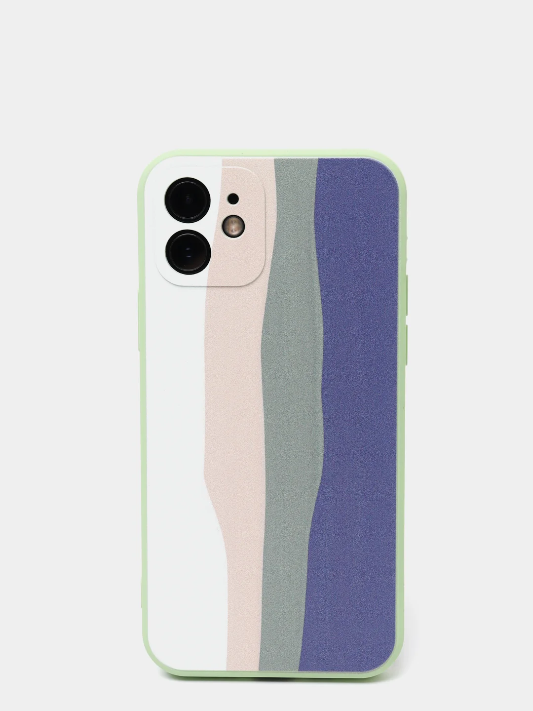 Зеленый силиконовый чехол с подкладом для iPhone 7/8, Xr, 11, 11 pro, 12