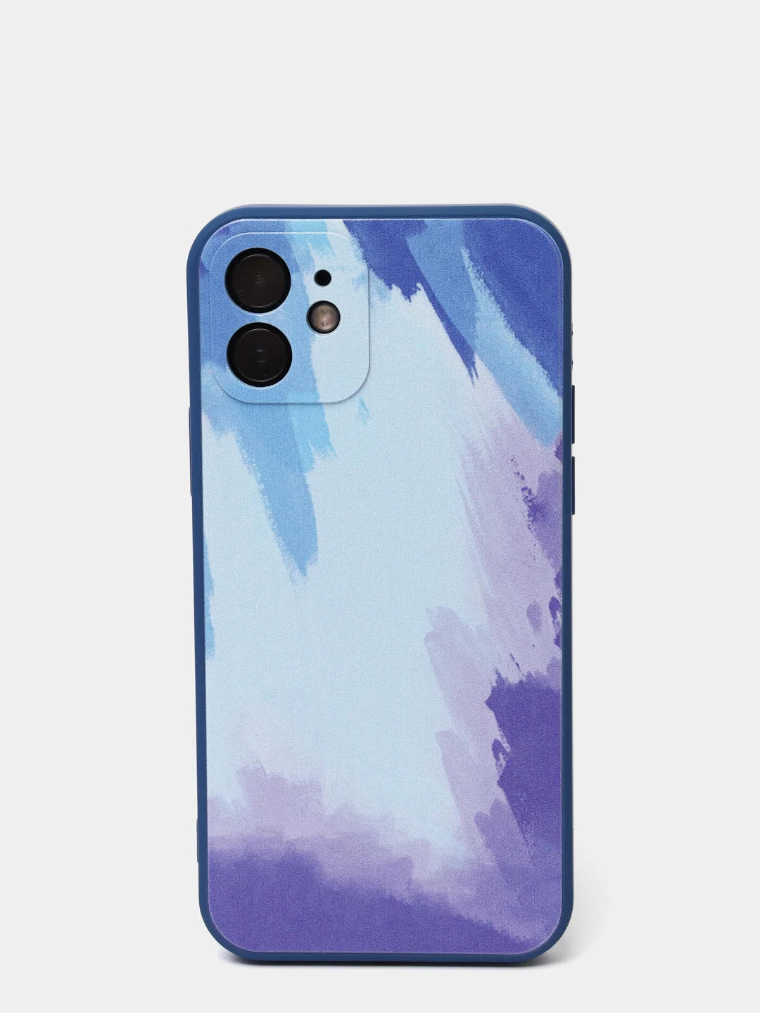 Синий силиконовый чехол с защитой камеры для iPhone 7/8, Xr, 11, 11 pro, 12