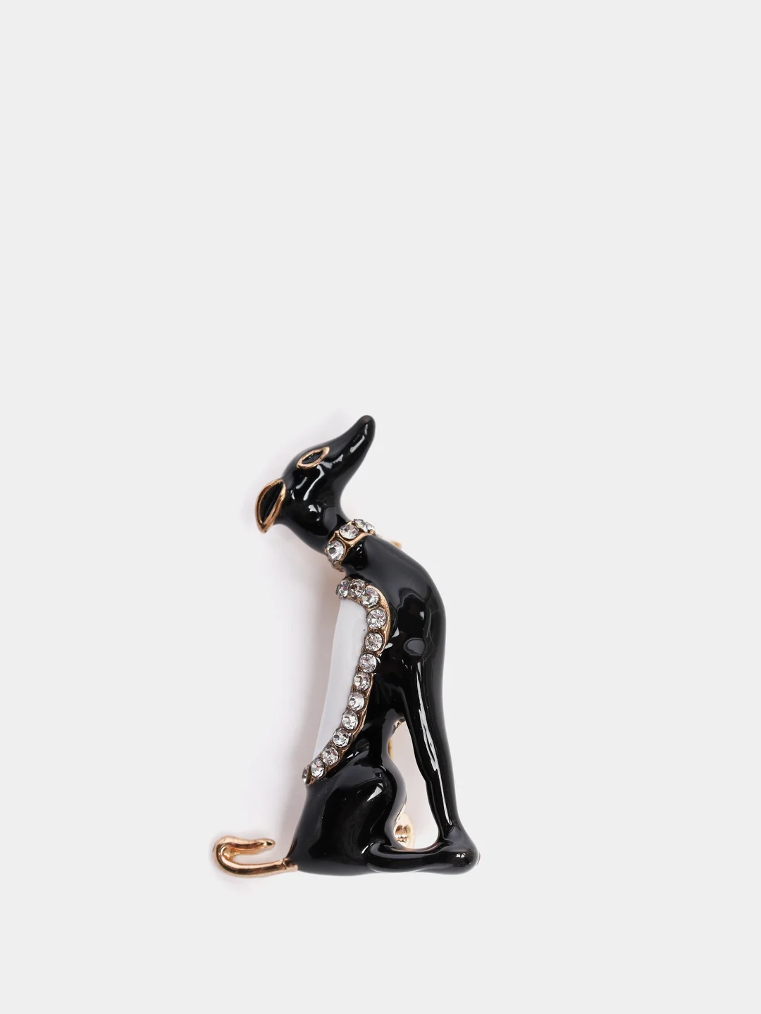 Коричневый брошь "Кошки и собаки"