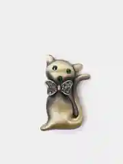 Фуксия брошь "Кошки и собаки"