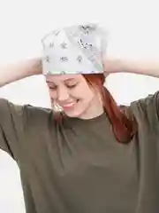 Бандана с принтом,черная