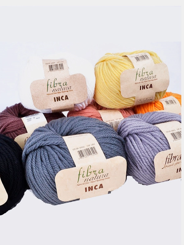 Пряжа Fibra Natura Inca 100% Шерсть Superwash 100г 97м