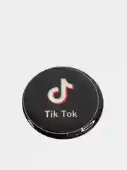 Черный поп-сокет для смартфона Tik Tok / Кольцо-держатель