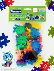 Развивающая игра-конструктор Тимошка "Тайл-Блокс", набор 50 штук