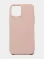 Бежевый чехол Silicone Case для iPhone 12 / iPhone 12 Pro (закрытый низ и микрофибра)