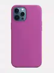 Фиолетовый чехол Silicone Case для iPhone 12 / iPhone 12 Pro (закрытый низ и микрофибра)