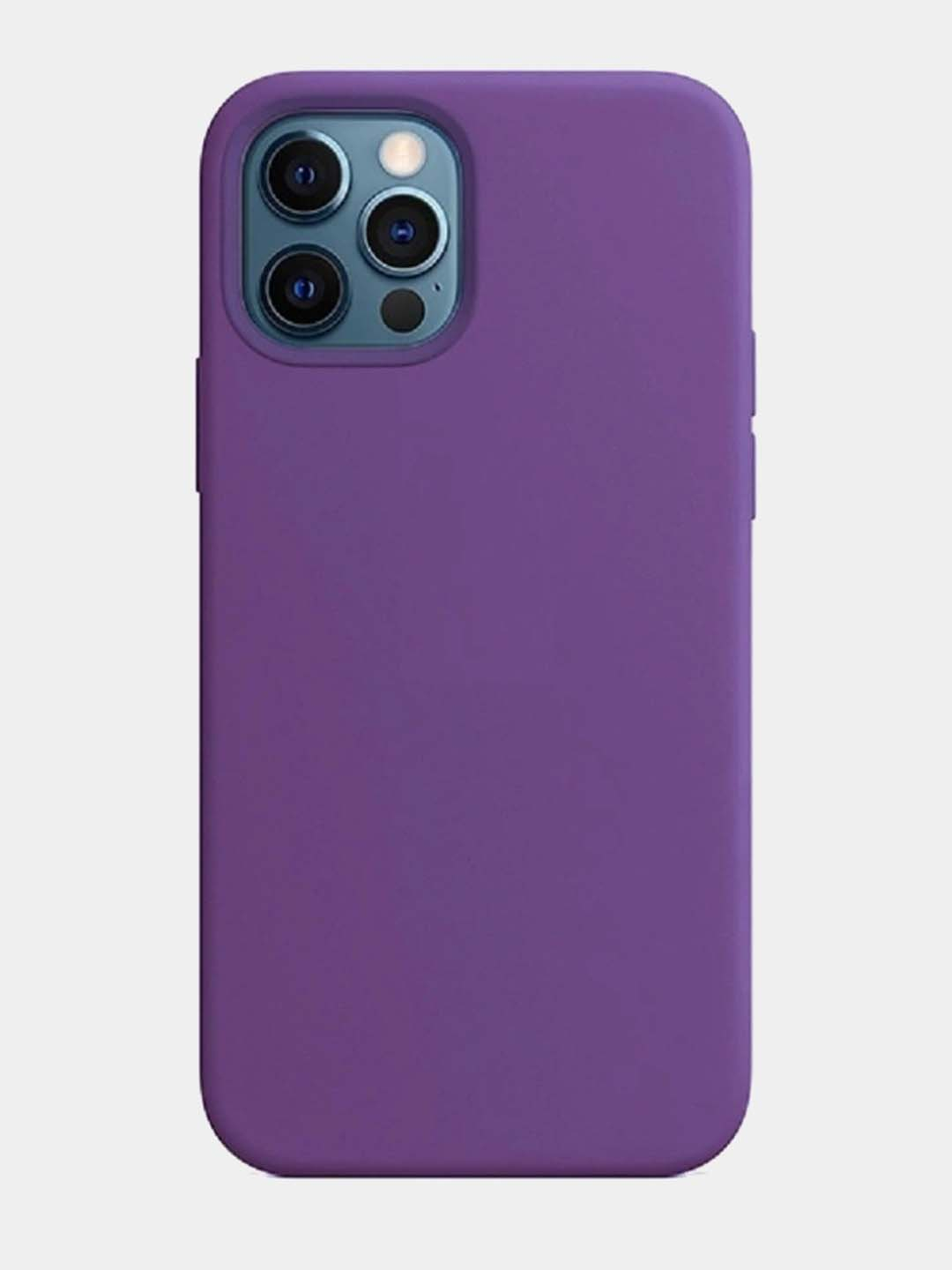 Чехол Silicone Case для iPhone 12 / iPhone 12 Pro (закрытый низ и микрофибра)  купить по цене 99 ₽ в интернет-магазине Магнит Маркет