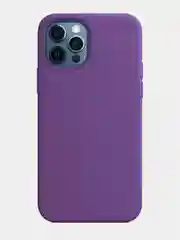 Индиго чехол Silicone Case для iPhone 12 / iPhone 12 Pro (закрытый низ и микрофибра)