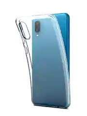 Чехол для Samsung A02, силиконовый, прозрачный
