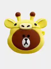 Синий меланж силиконовый чехол для AirPods 1, 2