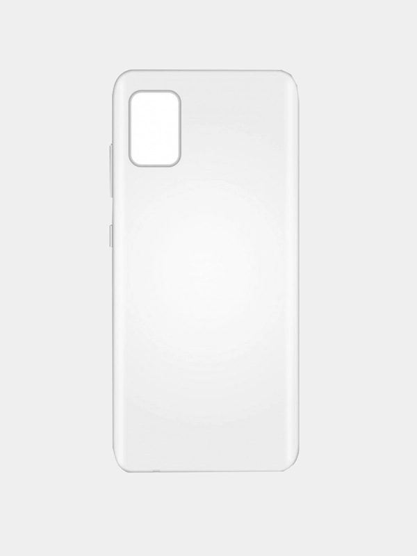 Чехол на Samsung A51, прозрачный, 1,5 мм