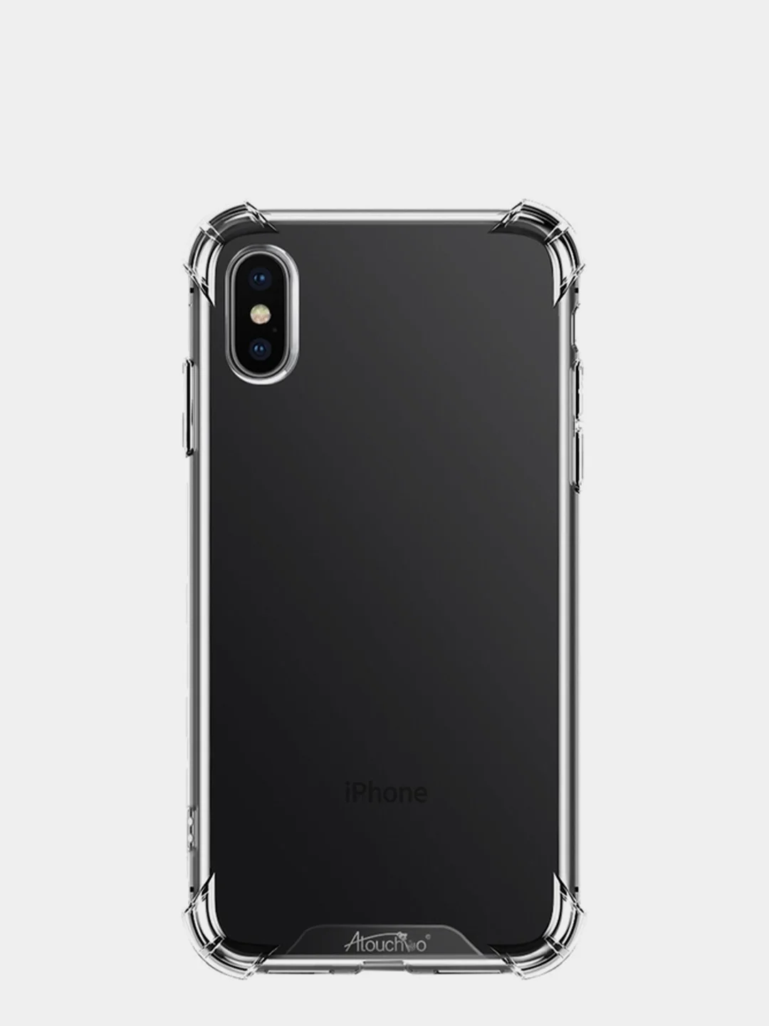 Чехол для iPhone X, Xs прозрачный противоударный