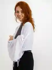 Белый палантин