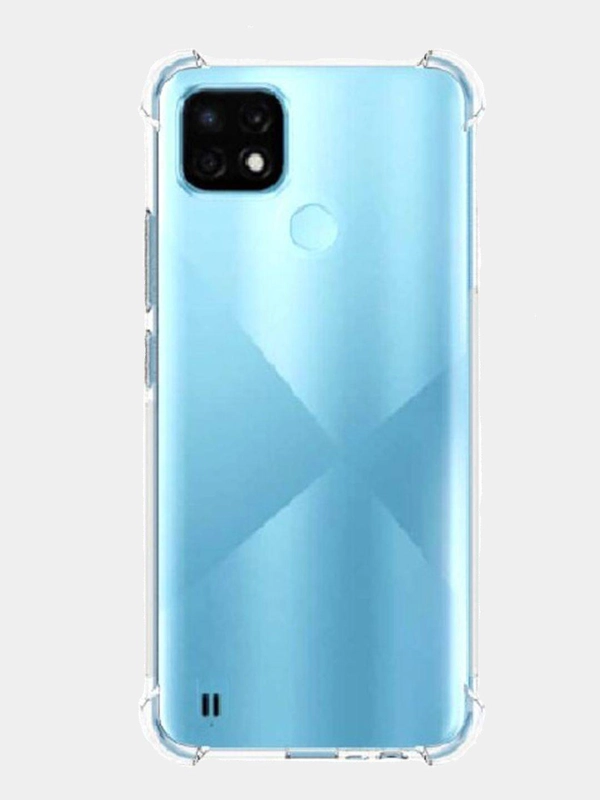 Realme C25s / Realme C25 Чехол прозрачный силикон плотный 1.5мм с защитой углов CasExpress