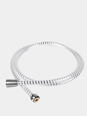 Шланг для душа, 150 см, 1/2"(Имп)-1/2"(Имп), ПВХ, латунь, серебристо-белый