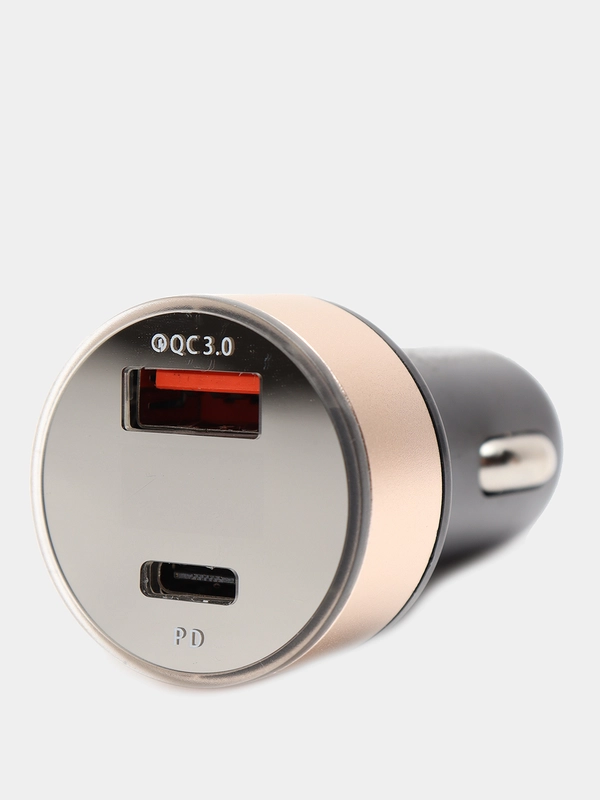 Автомобильное зарядное устройство в прикуриватель, QC3.0 быстрая зарядка, USB, Type-C