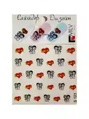 Багровый наклейки на ногти