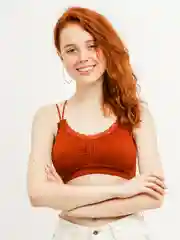 Коралловый топ женский
