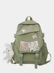 Оливковый женский рюкзак