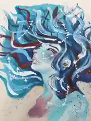 Сумка-шоппер ручная роспись Девушка (хлопок)
