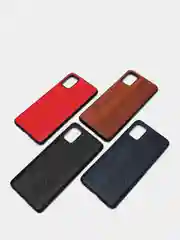 Угольный чехол Samsung Galaxy A51, Самсунг Галакси А51 из эко кожи Baseus