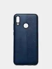 Темно-синий чехол Huawei Honor 8X, Хуавей Хонор 8Х из эко кожи Baseus