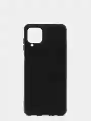 Черный чехол Samsung Galaxy A12 / M12, Самсунг Галакси А12, М12 черный силиконовый, имитация кожи